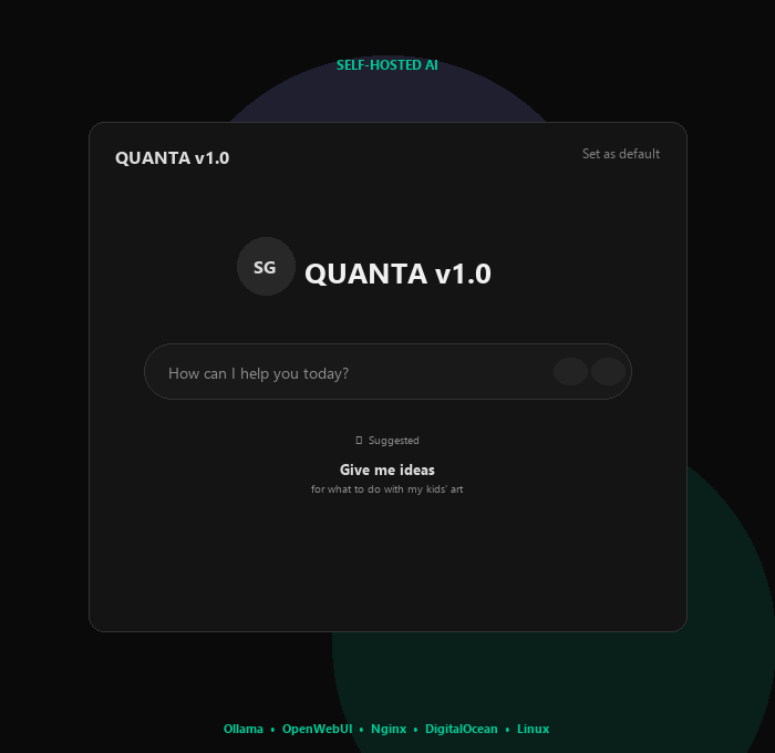 Sangam AI (Quanta) - Self-Hosted AI Assistant by Sangam Gupta